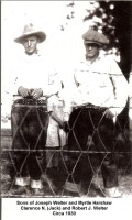 Joseph Welter sons Clarence and Robert