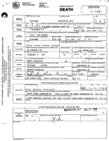Katherine Gail Crickmay, death certificate, 1988