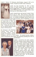 Laudie L. Sykora obituary - 2011