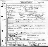 Loretta Groskopp Dackins, death certificate, 1968