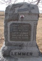 Henry Lemmer and wife Katie Neuens - Willow Island Cemetery, Cozad, Nebraska