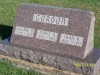 Willard A. Gordon and parents Marie Van Buren and Ivan R. Gordon. Victoria Cemetery, Knox Co, Illinois