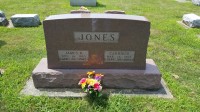 James B. Jones (1864-1942) and wife Candiece Canada (1866-1905), Jamestown IOOF Cemetery, Indiana
