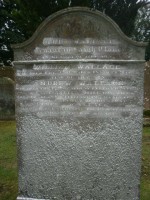 James Wallace, Isabella Hill and children William and Andrew WallaceMochrum Kirk Cemetery, Wigtownshire, Scotland