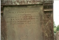 James Gordon, farmer at Claughreid, Buried in the Old Anwoth Cemetery, Gatehouse of Fleet, Scotland