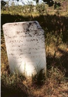 Julia Mary Warren (1823-1824). Buried in the LaPointe Indian Cemetery, La Pointe, Wisconsin