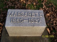 Margaret Elizabeth Gordon (1860-1937). Buried in the Prairie Repose Cemetery, Oneida, Illinois
