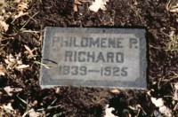 Philomene L. Poutre (1839-1925), Calvary Cemetery, Little Falls, Minnesota