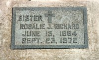 Rosalie Julia Richard (1864-1972), Calvary Cemetery, Little Falls, Minnesota