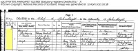 Margaret Glendinning Frater death 1957