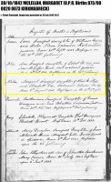 Margaret McLellan birth 1842