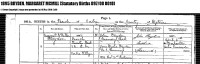 Margaret McMillan Bryden, birth certificate, 1895