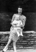 Marion O'Neal Weibeler and son Earl Jr - 1946