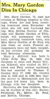 Mary A. Stillwell Obituary - Little Falls, Minnesota, 1940