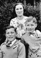 Mary P. Durrenberger with nephews William and Robert W. Durrenberger