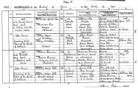 Alexander Rae and Mary Edgar, marriage registration, 1937