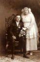 Wedding photo of Nicholas D. Schons (son of Peter & Anna) and Frances Caroline Johanneck-Married 9-30-1918