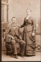 Peter A. Schons (1854-1922) with wife Anna Welter (1861-1913) ca 1880
