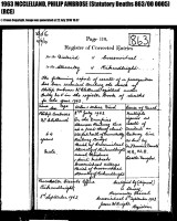 Philip McLellan, RCR death information, 1963