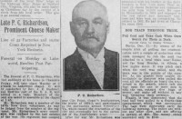 Preston Carl Richardson obituary 1913