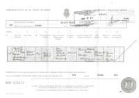 Robert Gordon Pethick, birth certificate, 1907
