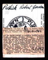 Robert Gordon Pethick probate, 1947