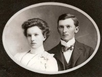 Robert M. Morrison and Ethel G. McClymont wedding - 6 Mar 1900