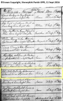 Robert McLellan, christening entry, Stoneykirk parish, 1841
