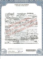 Rosa Belle St. Martin, death certificate, 1929