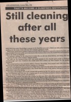 Shortridge, newspaper article, 1990