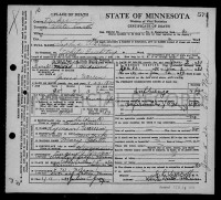 Sophia Warren death cert - 1933