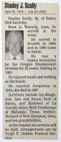 Stanley J Scully obituary 1918-2000