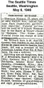 Theodore Richard Obituary - Seattle,  Washington, 1946