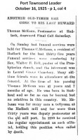 Thomas Campbell McKean obituary, 1925