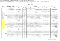 Thomas McDonald death 1952