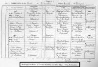 Thomas McLellan and Mary Edgar, marriage registration, 1895