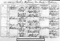 Thomas McLellan. birth registration, 1871