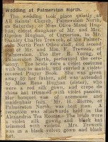 Treweek and Hughan wedding, 1915