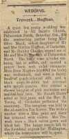 Treweek and Hughan wedding, 1915