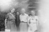 Nola Grubb Wakeman, Nellie Baily, Everett Potter, Leah Shigley Wakeman, Sarah Benson (l to r), Wakeman 1939 Reunion