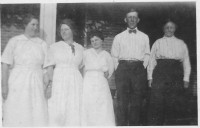 Nellie, Dora, Winifred, John, Amanda Marie Wakeman