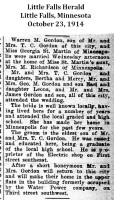 Warren M Gordon Sr. wedding, 1914