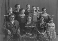The family of William E. Thomas and Rose Durrenberger - ca 1920