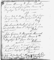 William Gordon Opr birth 1805