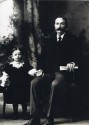 William S. Hannah and daughter Hazel - ca 1905