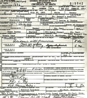 Morley McKean Gordon, death certificate, 1967