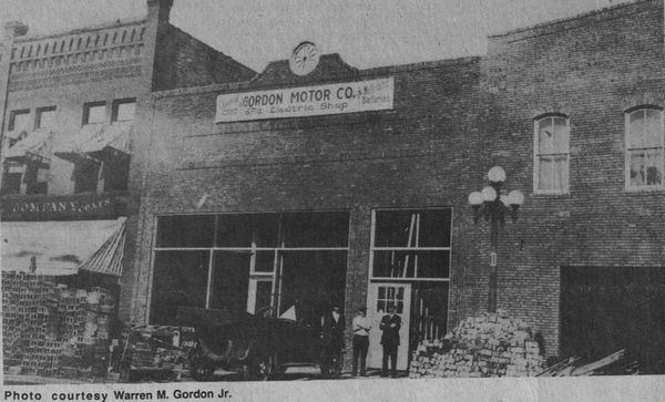 Gordon Motor Car Company, a Chevrolet dealer in Little Falls, MN Old photo of the Gordon Motor Car Company, a Chevrolet dealer in Little Falls, MN about 1919
